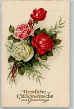 Blumen Rose Künstlerkarte