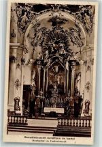 82067 W8021 Schäftlarn Foto AK Kirche Benediktinerstift Hochaltar