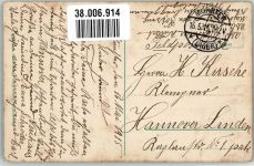 29633 W3042 Munster , Örtze 1915 Gebrauchsspuren Kaserne Truppenübungsplatz Feldpost WK I