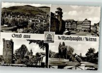 37213 W3430 Witzenhausen Foto AK Marktplatz Eulenturm