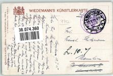 W7750 Konstanz Künstlerkarte Nr. 2905 A Schrift auf der Bildseite Wiro 1915 Künstlerkarte