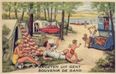 Gand - Gent (Belgien) Leporello I-II (Marke entfernt)