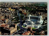 00100 Roma Rom 1969 Foto AK Fliegeraufnahme Venedig Platz Kolosseum