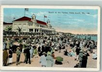 Palm Beach 1924 Foto AK Schwimmbad Strand Gasthaus Casino