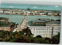 Budapest Foto AK Donauanasicht Kettenbrücke