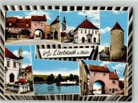 97246 W8701 Eibelstadt Foto AK Rathaus Denkmal Säule Turm