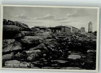 Brocken 1936 Foto AK Hotel Wetterstation