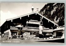 83242 W8216 Reit im Winkl 1965 Foto AK Dorfplatz Denkmal