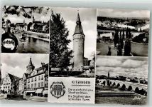 97318 W8710 Kitzingen Foto AK Wein Schiefer Turm