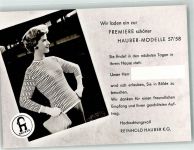 72622 W7440 Nürtingen Foto AK Geschäft Hauber Modelle Strickwaren- Fabrik Mode