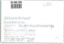 79862 W7821 Höchenschwand FOTO KEINE AK SanatoriumFoto Original aus Archiv eines Ansichtskartenverlages