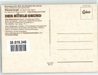 33758 W4815 Stukenbrock Werbe AK Gasthaus Der kühle Grund Gaststube mit Wasserorgel
