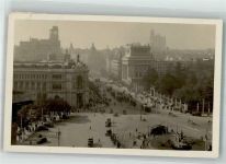 Madrid 1930 Foto AK Straßenbahn aut Calle de Alcala
