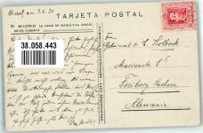 Madrid 1930 Foto AK Straßenbahn aut Calle de Alcala