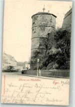 Cheb Eger 1903 Foto AK Turm am Mühltor