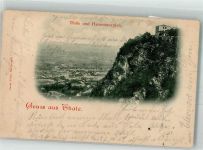 06502 O4308 Thale 1900 - Der Hexentanzplatz oberhalb des Ortes