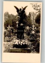 Grabstätte Richard Sammüller Engel Friedhof Privatfoto AK