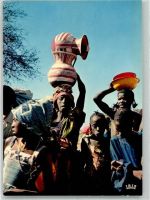 Niamey Foto AK Tracht Marktszene