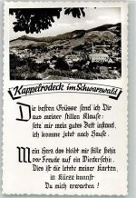 77876 W7594 Kappelrodeck Foto AK Panorama des Ortes mit St. Nicoldus Kirche