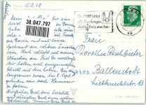 06842 O4500 Dessau , Anh Foto AK Wilhelm-Pieck-Straße mit Rathausturm