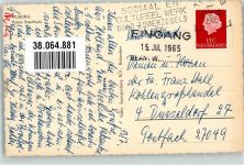 5000 Tilburg 1965 Foto AK Rathaus Denkmal Auto