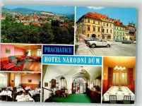 Prachatice Prachatitz Foto AK Hotel Narodni Dum Auto