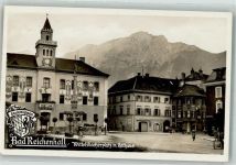 83435 W8230 Bad Reichenhall Foto AK Rathaus Wittelsbacher Platz Wappen