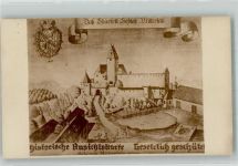 94360 W8446 Mitterfels Foto AK Schloss Mitterfels um 1791 historische Annsichtskarte