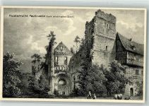 07422 O6821 Paulinzella - Kloster Ruine Stich auf AK