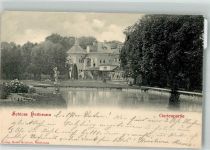 Hellbrunn Schloss 1911 Foto AK Schloss Gartenpartie