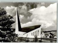 34508 W3542 Willingen (Upland) , Waldeck Foto AK Kirche St. Augustinus von Hugo Siepmann Fotograf Werner