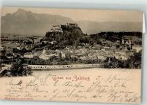 5020 Salzburg 1899 Foto AK Burg Festung