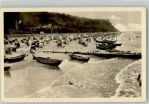 17419 O2251 Seebad Bansin 1956 Foto AK Schwimmbad Strand