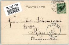 Junge Frau im Trachtenkleid Trachten Thüringen 1899 Künstlerkarte