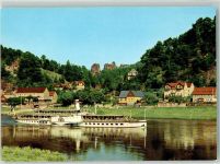 O8324 Rathen Kurort , Sachs Raddampfer Dresden Elbeschiff