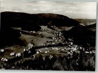 72270 W7292 Buhlbach Foto AK Panorama des Ortes mit Ev. Kirche