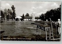 53489 W5485 Sinzig , Rhein 1964 Foto AK Schwimmbad