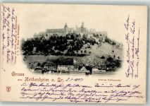 89518 W7920 Heidenheim an der Brenz 1897 Foto AK Schloss Hellenstein