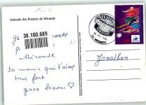 Mirande IV. Festval de Country Musik 14.7.1996 Pferd Motorrad Musik Künstlerkarte