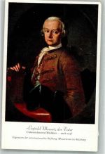 Leopold Mozart der Vater Verlag Mozartgemeinde Komponist Künstlerkarte