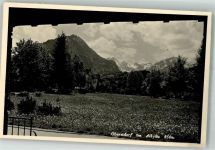 87561 W8980 Oberstdorf Privatfoto AK Alpenpanorama Notopfermarke