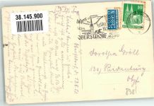 87561 W8980 Oberstdorf Privatfoto AK Alpenpanorama Notopfermarke