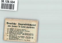 W1000 Berlin, unsortiert Verlag H. Hillger Deutsche Jugendbücherei Der letzte Mohikaner Vignette Vignette