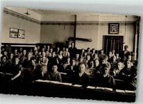 Klassenzimmer m. Schülern u. Lehrer Schule Privatfoto AK