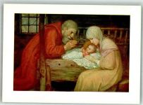 Weihnachten im Stall Dr. A.F.M. Nr. 2372 Schiestl Künstlerkarte