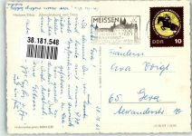 O8250 Meißen , Sachs RD Mühlberg Albrechtsburg Dom Elbeschiff