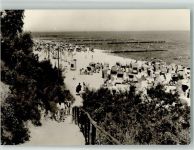 17459 O2225 Koserow Foto AK Badestrand