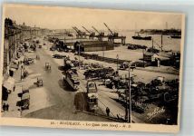 33000 Bordeaux Foto AK LKW Hafen Straßenbahn Les Quais