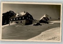 Krefelder Hütte Winter Hüttenstempel