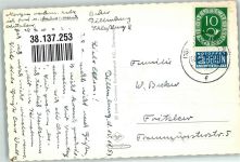 35683 W6340 Dillenburg Foto AK Panorama des Ortes mit dem Wilhelmsturm Notopfermarke